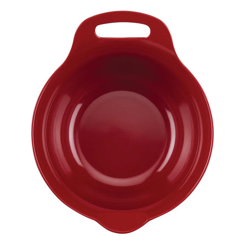 2-Qt. & 3-Qt. Nesting Mixing Bowl Set Red-Gray