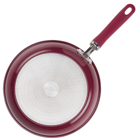 9.5-Inch and 11.75-Inch Create Delicious Nonstick Induction Frying Pans Burgundy Shimmer