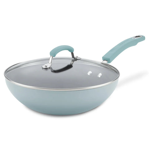 11-Inch Classic Brights Nonstick Covered Stir Fry Sky Blue