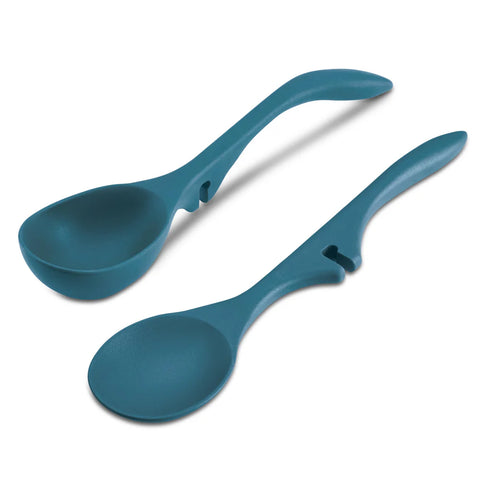 Lazy Ladle and Spoon Set Marine Blue