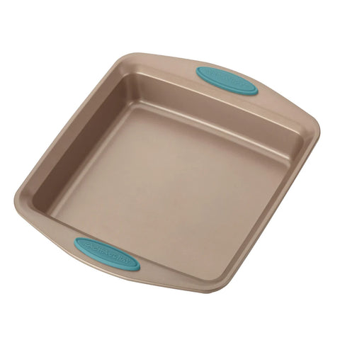 9-Inch Nonstick Square Cake Pan Agave Blue