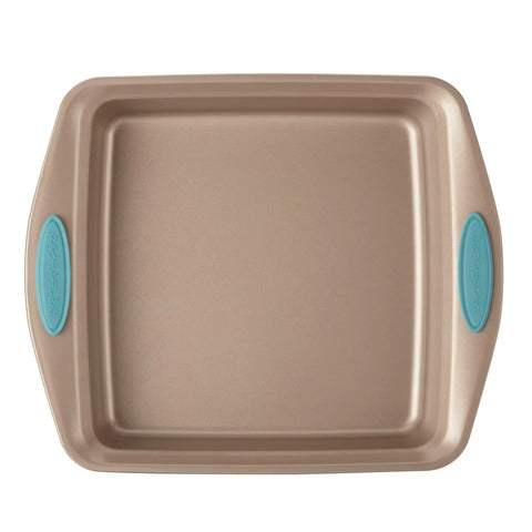 9-Inch Nonstick Square Cake Pan Agave Blue