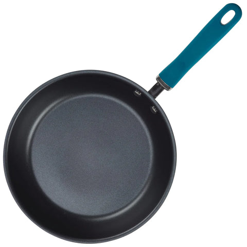 9.5-Inch and 11.75-Inch Create Delicious Hard Anodized Nonstick Induction Frying Pan Set Teal