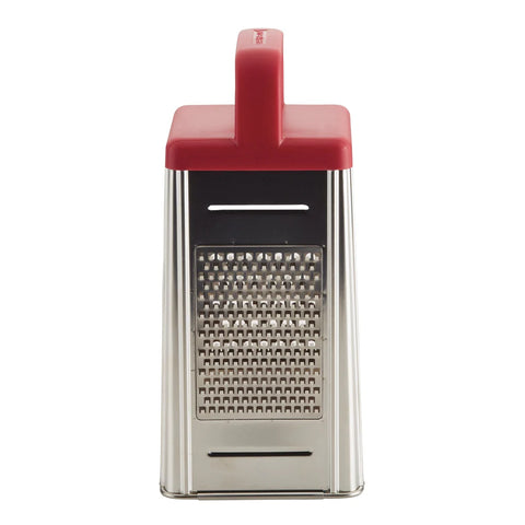4 - Sided Box Grater with Storage Box Red